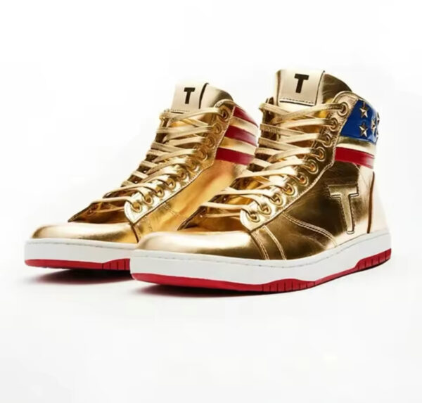 The Never Surrender Trump Golden Sneakers - Image 2